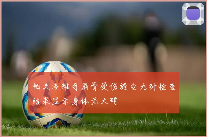 帕夫洛维奇眉骨受伤缝合九针检查结果显示身体无大碍